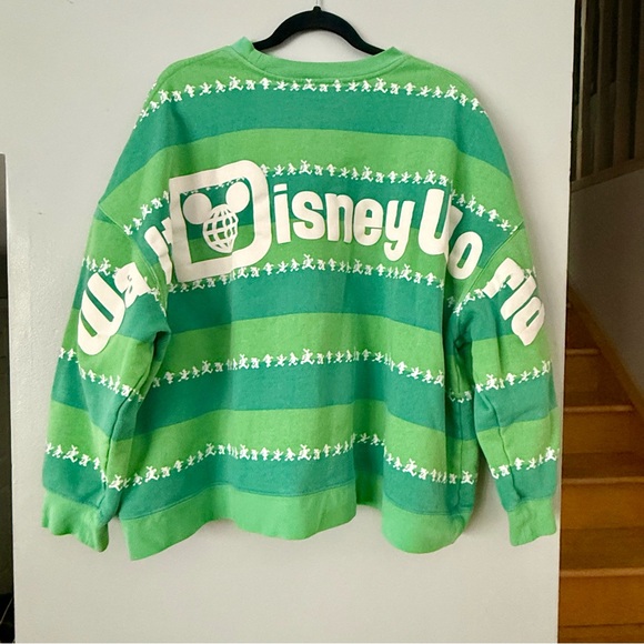 Disney Green and Light Green Sweatshirt - Picture 2 of 5